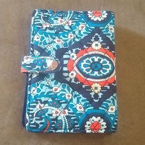 Vera Bradley RFID Marrakesh travel wallet navy blu